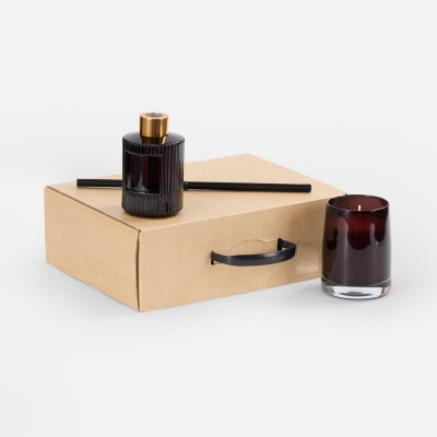 PS1710255518 Very Marque. Набор Fragnola, грейпфрут и ветивер, бордовый