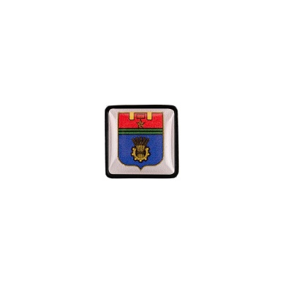 PS2408261428 Шильдик на резинку с наклейкой &laquo;Волгоград&raquo;, черный