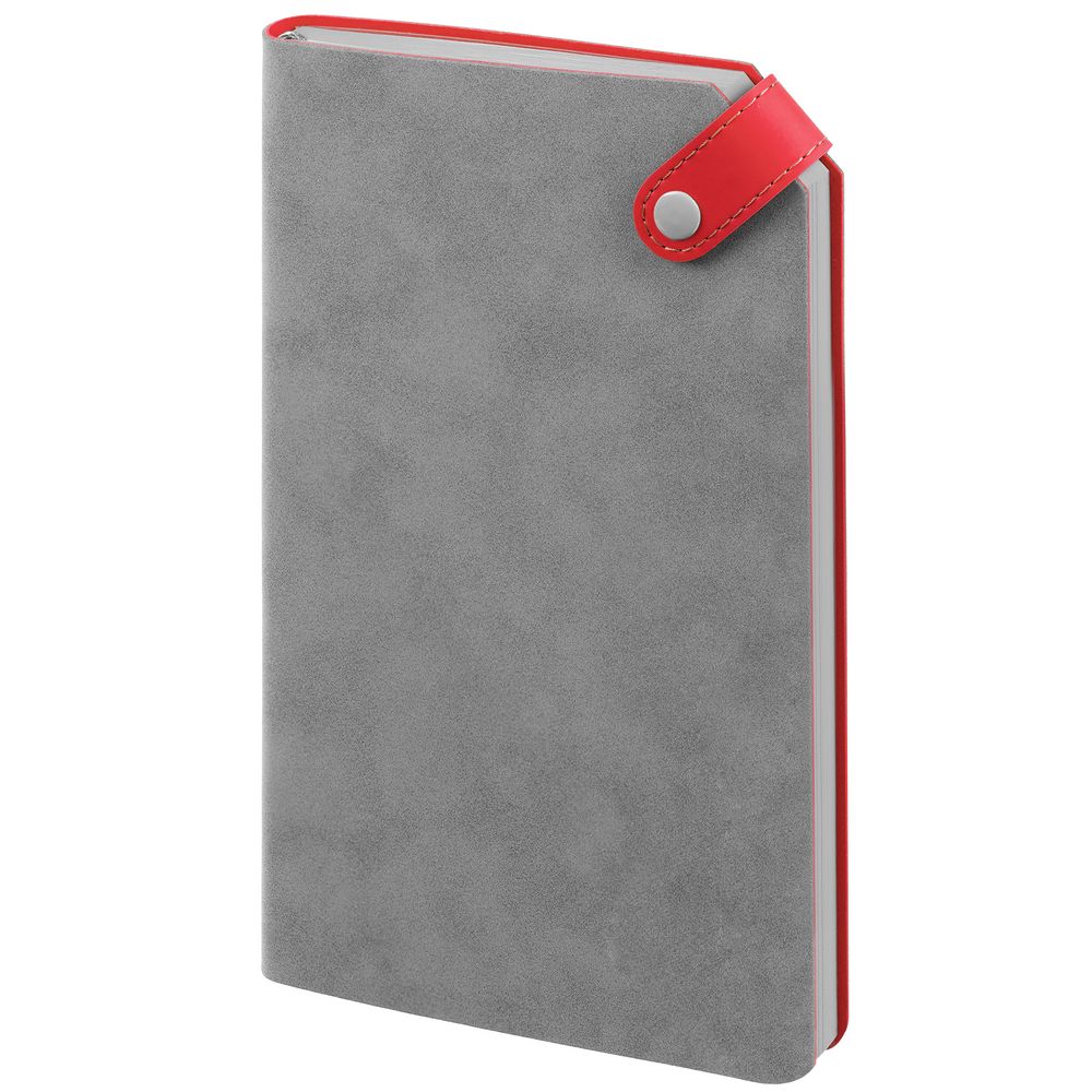 PS2408236125 Контекст. Ежедневник Corner, недатированный, серый с красным
