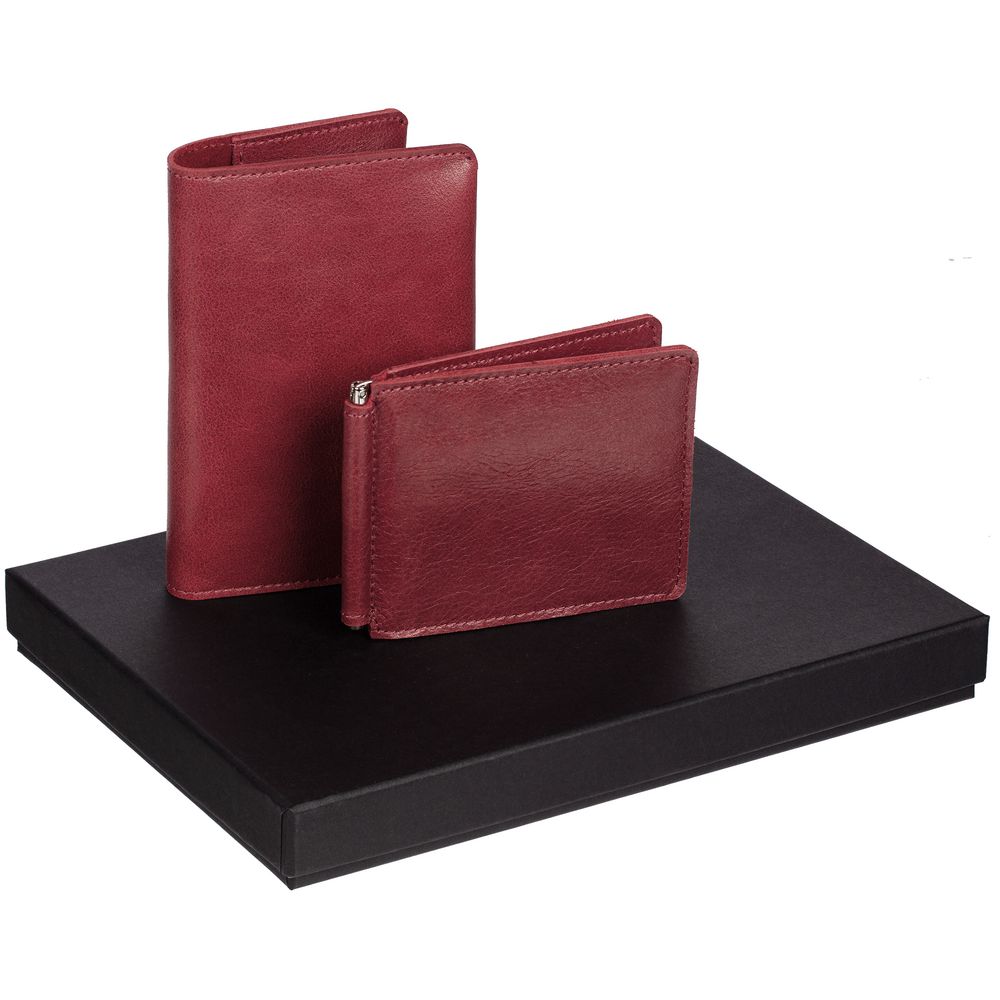 PS2408238722 сделано в России Apache. Набор Apache Billfold, темно-красный