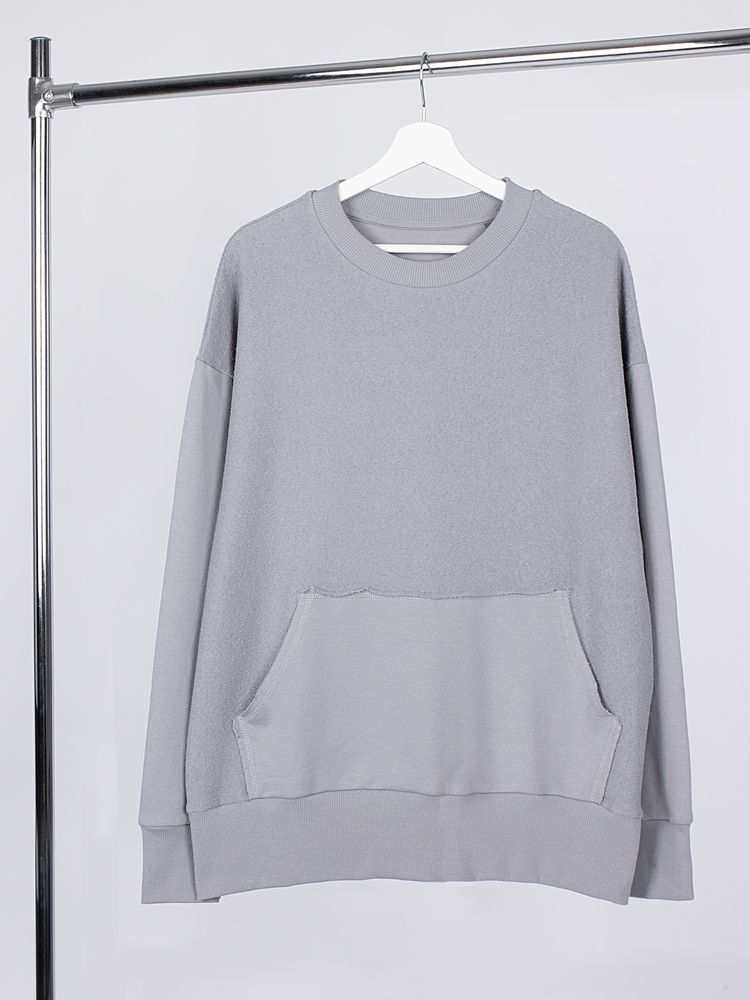 PS171025735 Manevr Vozduh. Свитшот оверсайз унисекс Vozduh, светло-серый