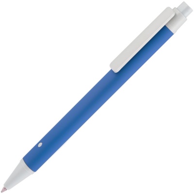 PS2013413 Open. Ручка шариковая Button Up, синяя с белым