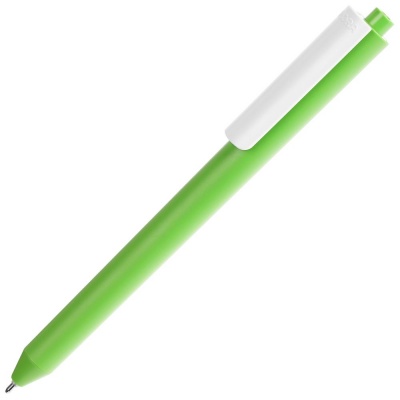 PS240826403 Pigra. Ручка шариковая Pigra P03 Mat, светло-зеленая с белым