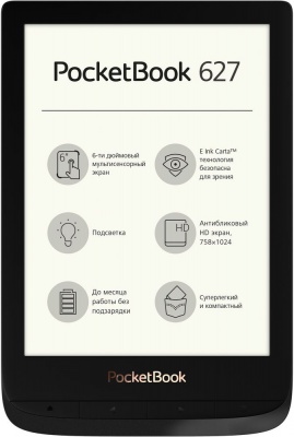 PS2010067 POCKETBOOK. Электронная книга PocketBook 627, черная