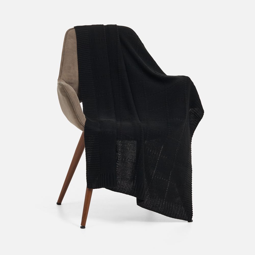 PS1710254837 teplo. Плед Quadrisma, черный