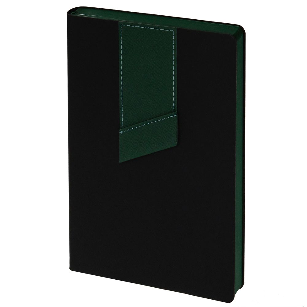 PS1710254769 Адъютант. Ежедневник Bookmark, недатированный, черный с зеленым