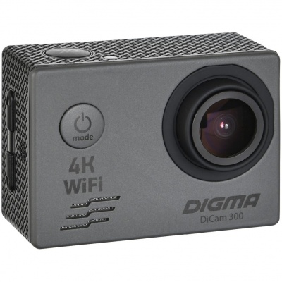 PS2102089331 DIGMA. Экшн-камера Digma DiCam 300, серая