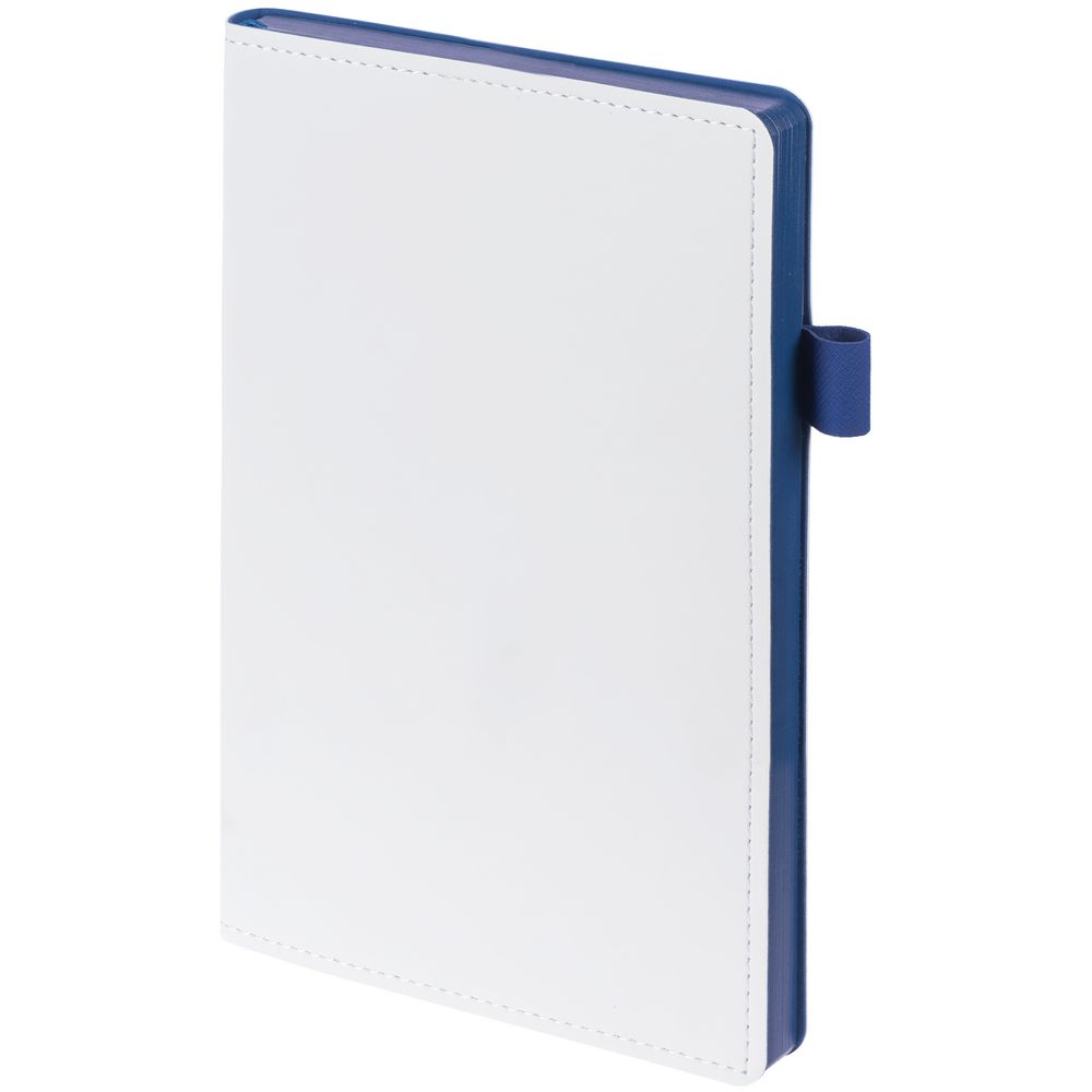 PS2408232831 Контекст. Ежедневник White Shall, недатированный, белый с синим