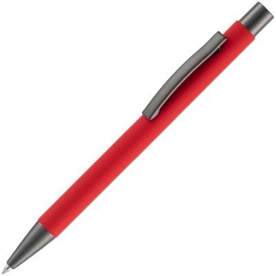 PS2408261496 Open. Ручка шариковая Atento Soft Touch, красная