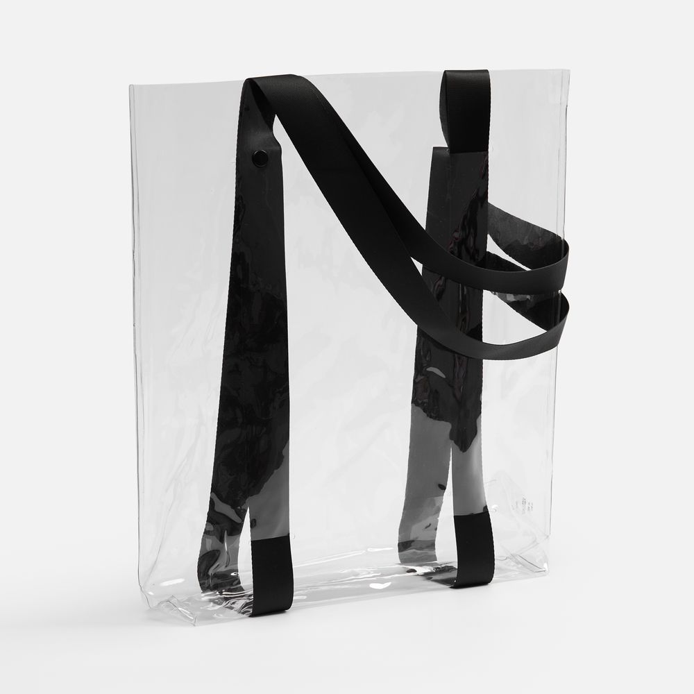 PS1710255392 Шопер Clear Fest, ver.2, прозрачный с черными ручками