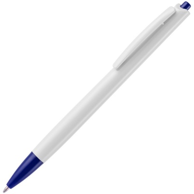 PS2203154788 Open. Ручка шариковая Tick, белая с синим