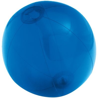 PS2011059 Надувной пляжный мяч Sun and Fun, полупрозрачный синий