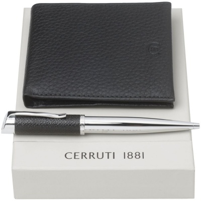PS2102085871 Cerruti 1881. Набор Escape: кошелек и ручка, серый