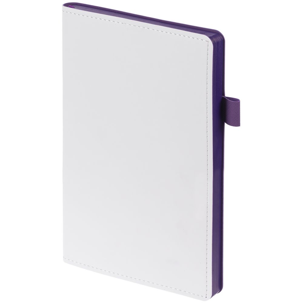 PS2408232832 Контекст. Ежедневник White Shall, недатированный, белый с фиолетовым