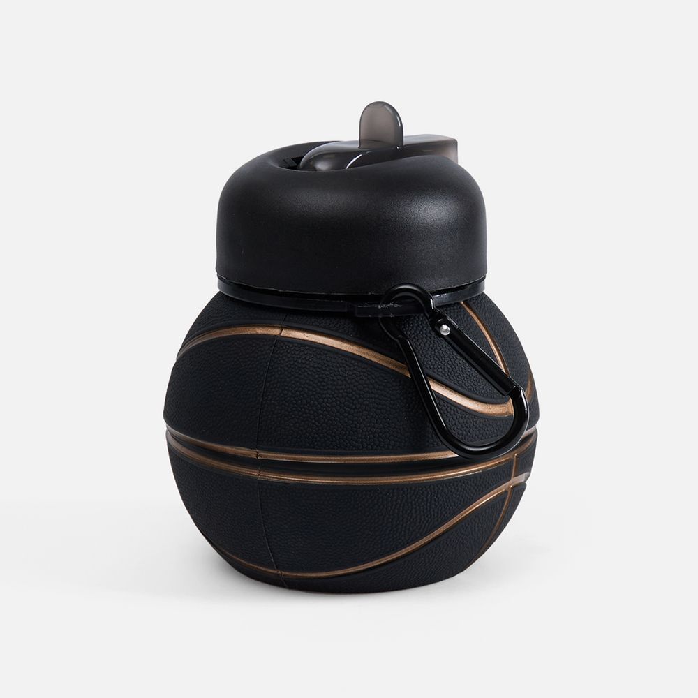 PS1710252939 Складная бутылка для воды Basketball Flex, черная