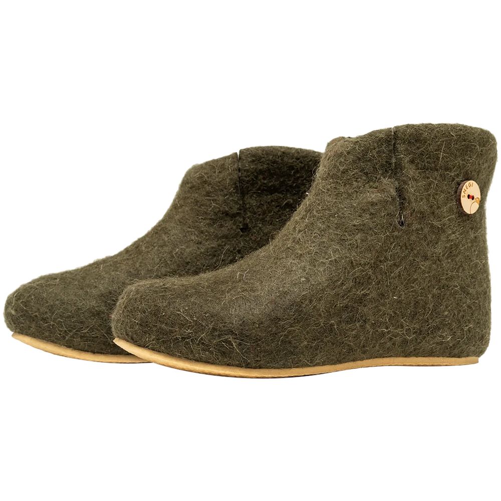 PS1710252614 Snegi. Домашние валенки Wild, зеленые (олива)