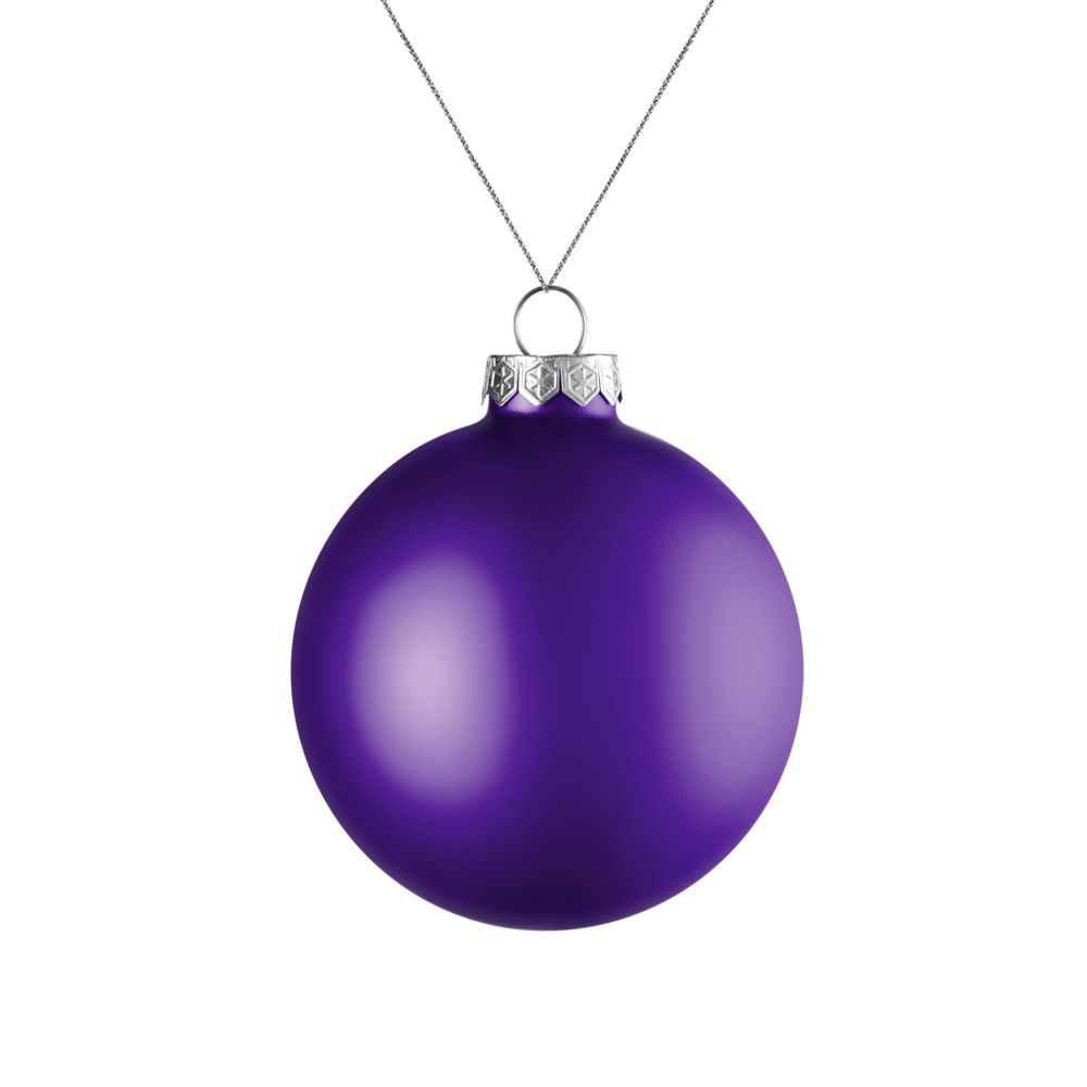 PS1710254631 Елочный шар Finery Matt, 8 см, матовый фиолетовый
