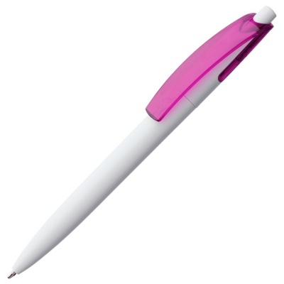 PS1701024366 Open. Ручка шариковая Bento, белая с розовым