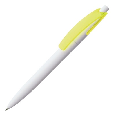 PS1701024365 Open. Ручка шариковая Bento, белая с желтым