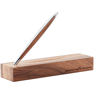 PS2408232837 Pininfarina. Шариковая ручка Cambiano Shiny Chrome Walnut