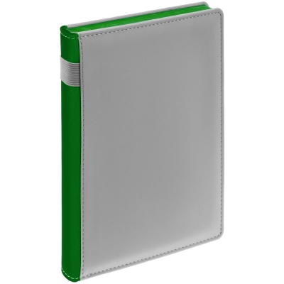 PS2408236969 Контекст. Ежедневник Spain Shall, недатированный, серый с зеленым