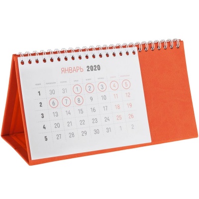 PS1701021337 Адъютант. Календарь настольный Brand, оранжевый