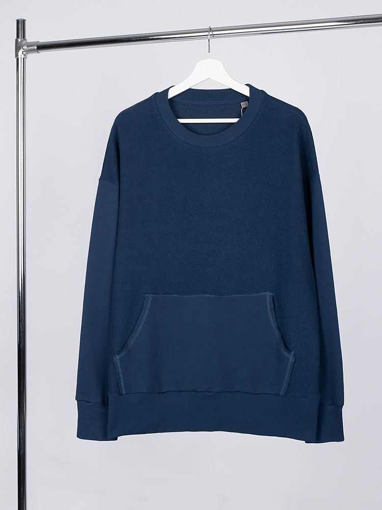 PS171025743 Manevr Vozduh. Свитшот оверсайз унисекс Vozduh, темно-синий