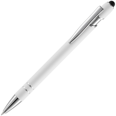 PS2408261491 Open. Ручка шариковая Pointer Soft Touch со стилусом, белая