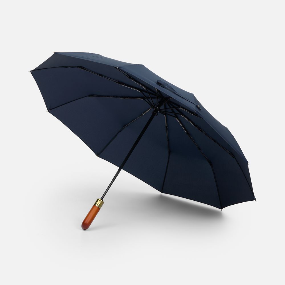 PS1710254590 Зонт складной Cloudburst в подарочной упаковке, темно-синий