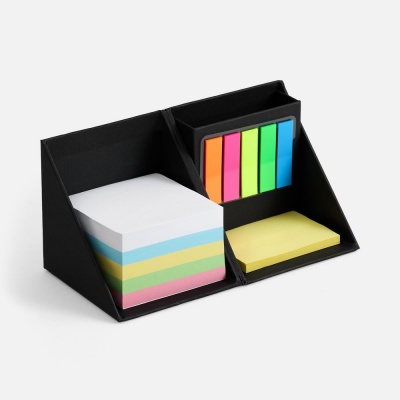 PS1710251851 Настольный набор со стикерами Mnemonic ver.2, черный