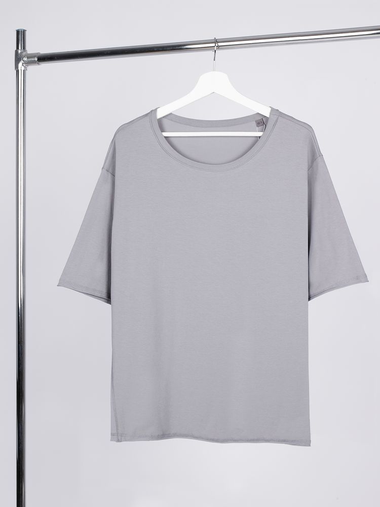 PS171025751 Manevr Vozduh. Футболка оверсайз унисекс Vozduh, светло-серая