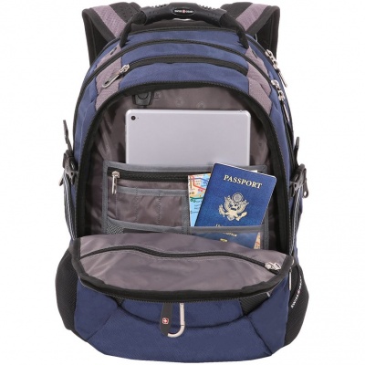 PS2015547 SWISSGEAR. Рюкзак для ноутбука Swissgear Carabine, синий с серым