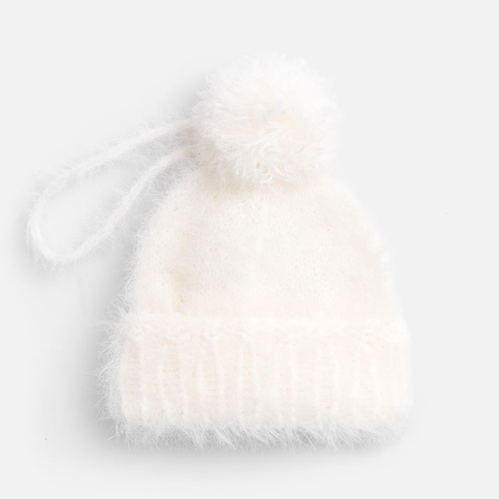 PS1710255184 teplo. Подвеска на елку &laquo;Вьюжка&raquo;, шапочка, белая