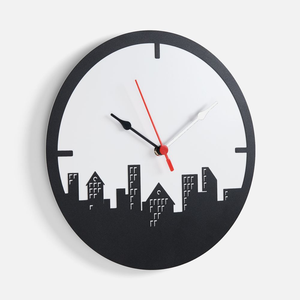 PS1710252698 Часы &laquo;Города&raquo;, черные