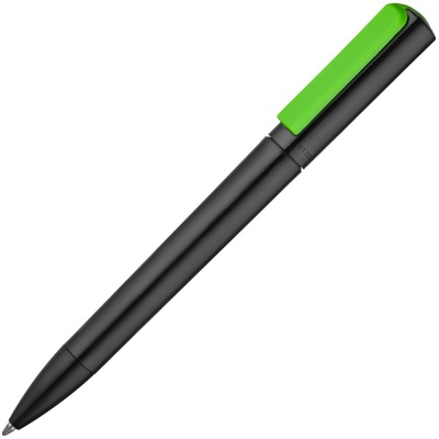 PS2006862 Ritter-Pen. Ручка шариковая Split Black Neon, черная с зеленым