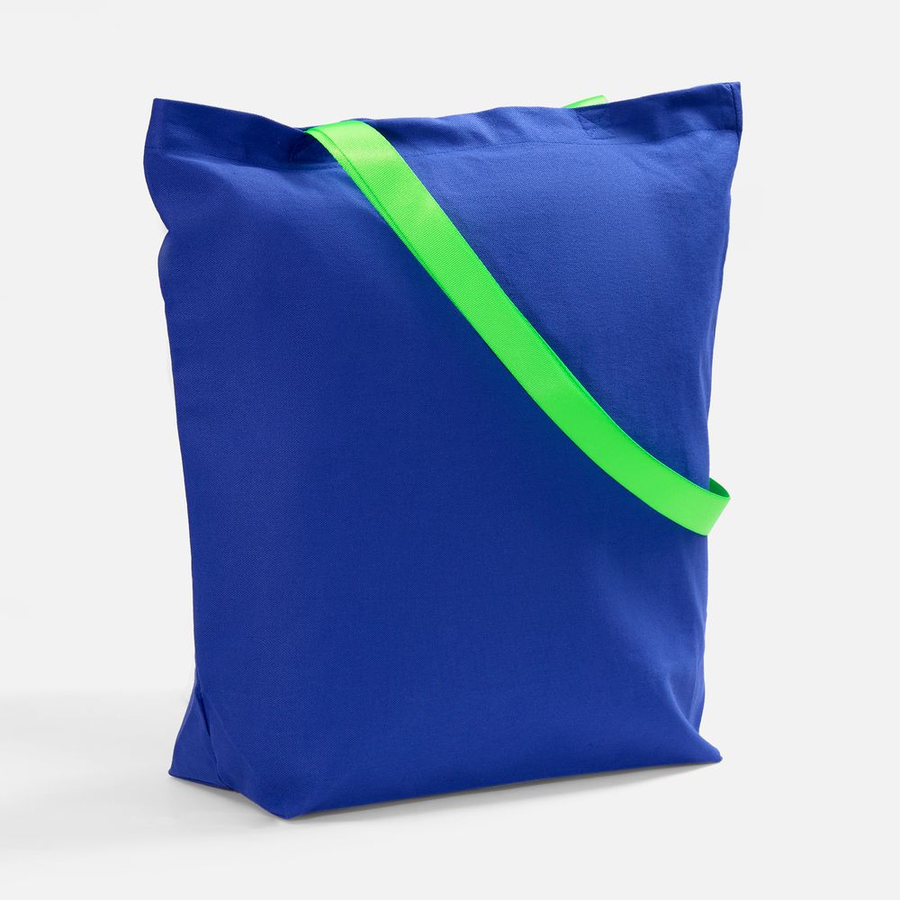 PS1710255027 andor. Шопер B5, синий с зелеными ручками