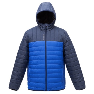 PS180109143 Reebok. Куртка мужская Outdoor, темно-синяя с ярко-синим, размер XL