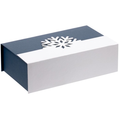 PS240826561 сделано в России. Коробка Snowish, синяя с белым