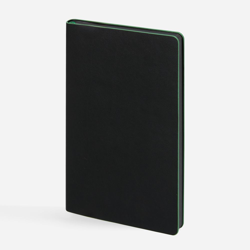 PS1710255015 Контекст. Ежедневник Trait, недатированный, черный с зеленым