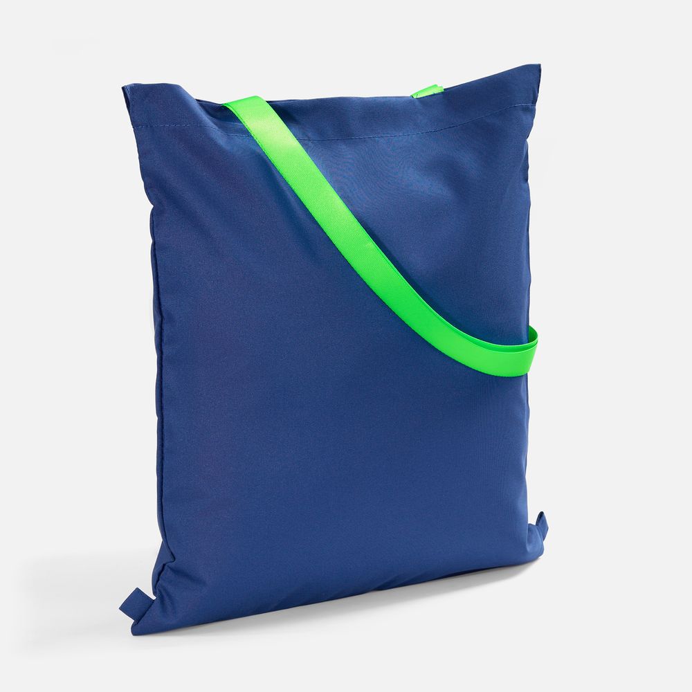 PS1710255119 andor. Шопер B3, синий с зелеными ручками