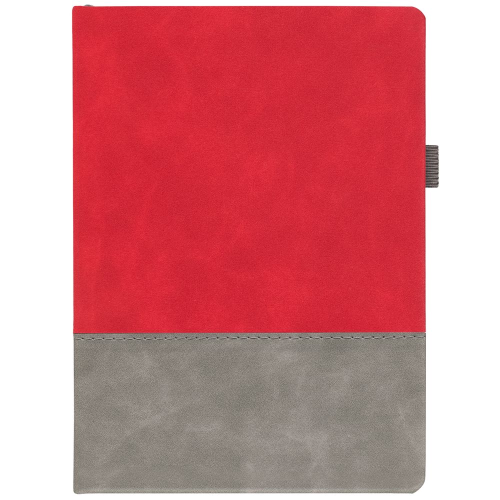 PS1710254731 Адъютант. Ежедневник Horizon, недатированный, серый с красным