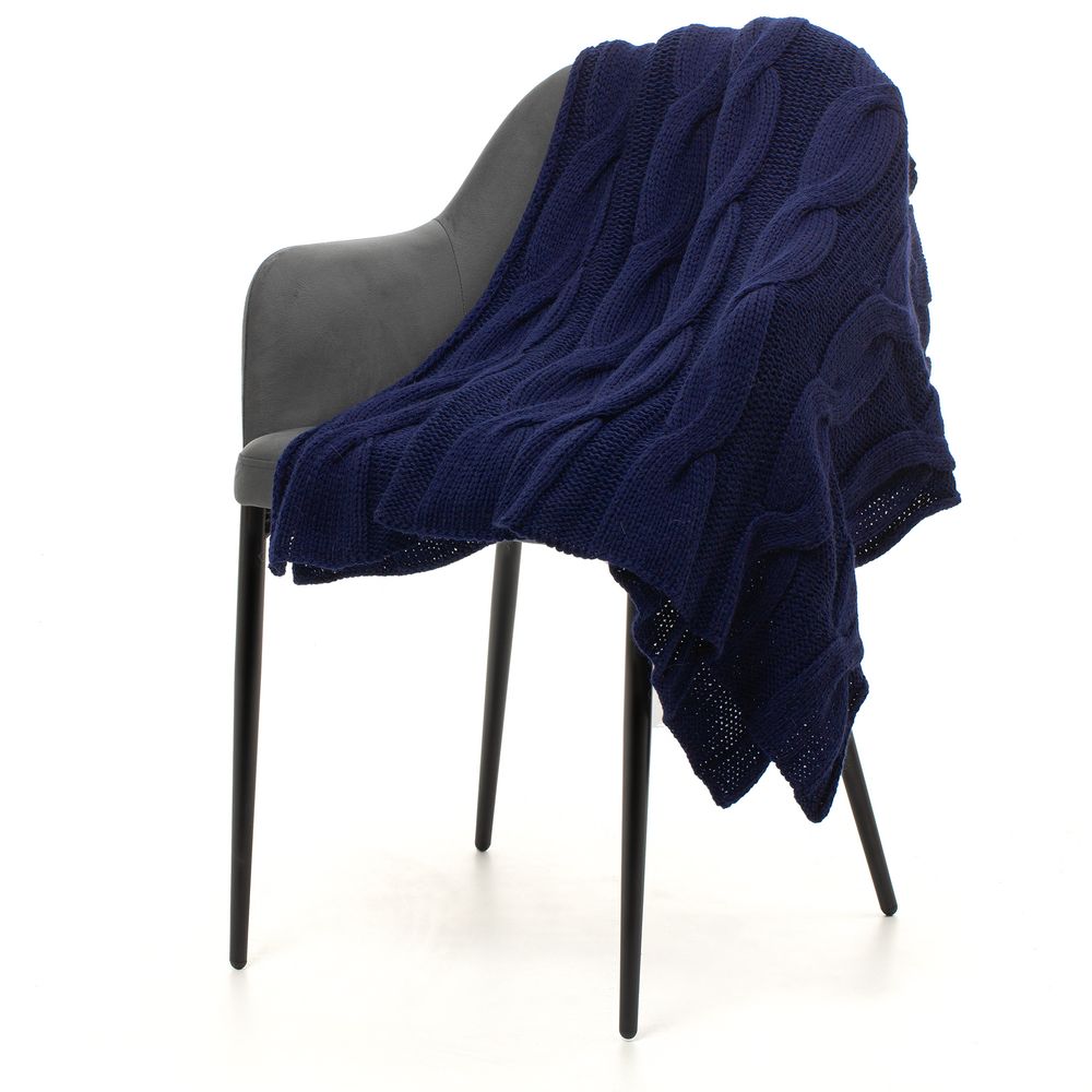 PS1710251469 Very Marque. Плед Snefald, темно-синий