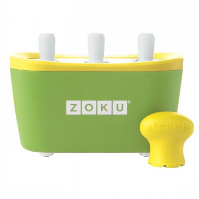 PS2102088819 Zoku. Набор для приготовления мороженого Triple Quick Pop Maker, зеленый