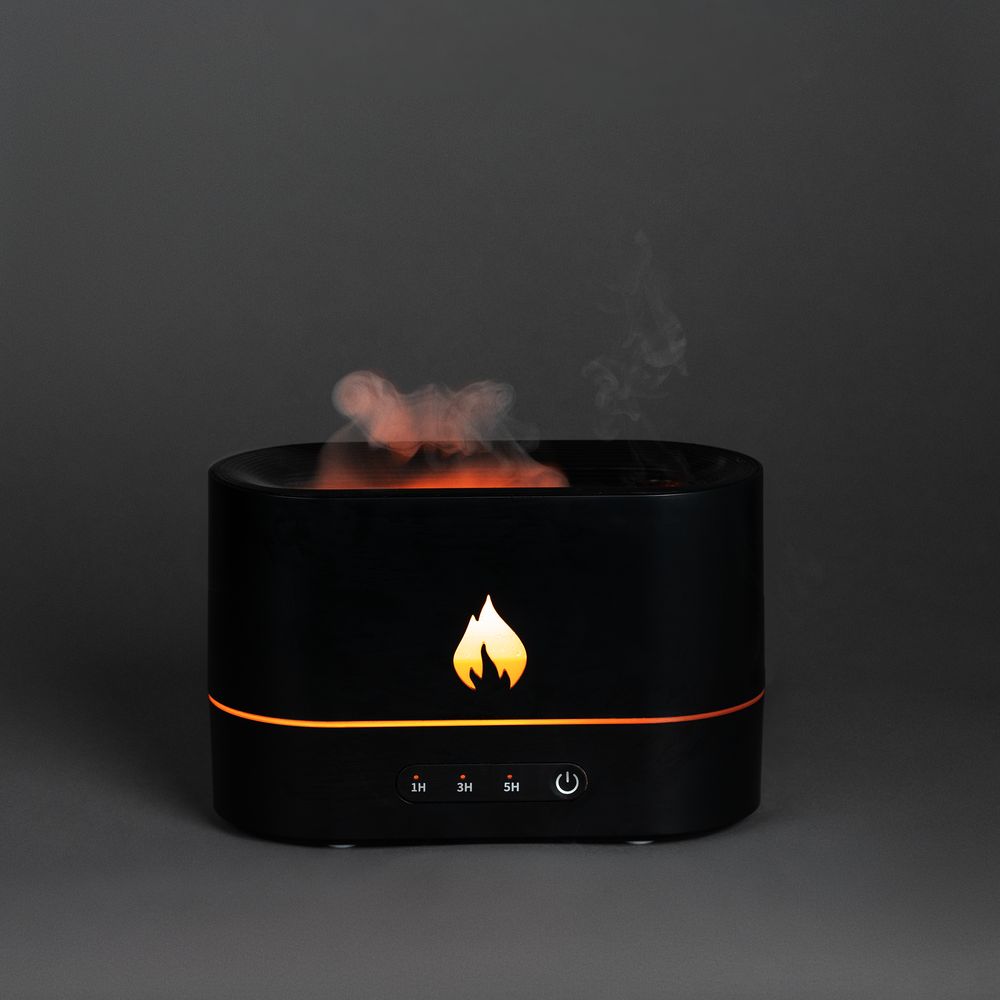 PS2408236277 Molti. Увлажнитель-ароматизатор с имитацией пламени Fuego, черный