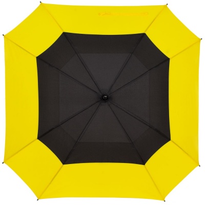 PS2102083652 Molti. Квадратный зонт-трость Octagon, черный с желтым