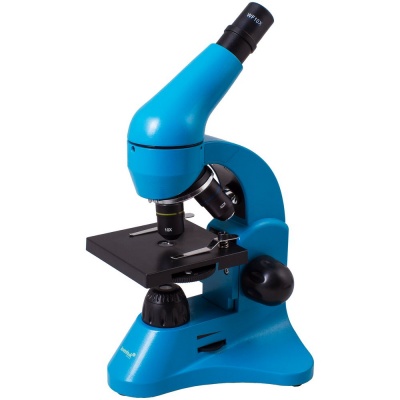 PS2203157899 Levenhuk. Монокулярный микроскоп Rainbow 50L с набором для опытов, голубой