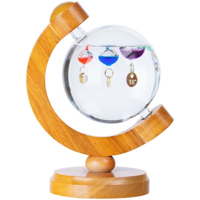 PS1710251724 Термометр-шар &laquo;Галилео&raquo; в деревянном корпусе