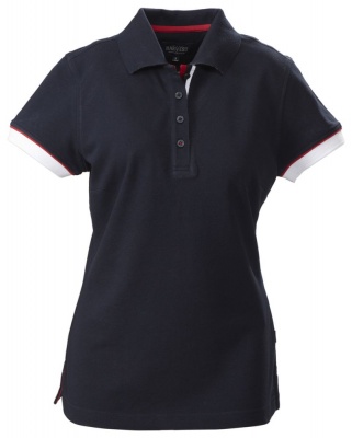 PS15096386 James Harvest. Рубашка поло женская ANTREVILLE, темно-синяя, размер L