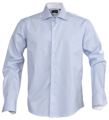 PS15TX-LBL23 James Harvest. Рубашка мужская в полоску RENO, голубая