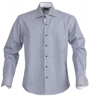 PS15096566 James Harvest. Рубашка мужская в полоску RENO, темно-синяя